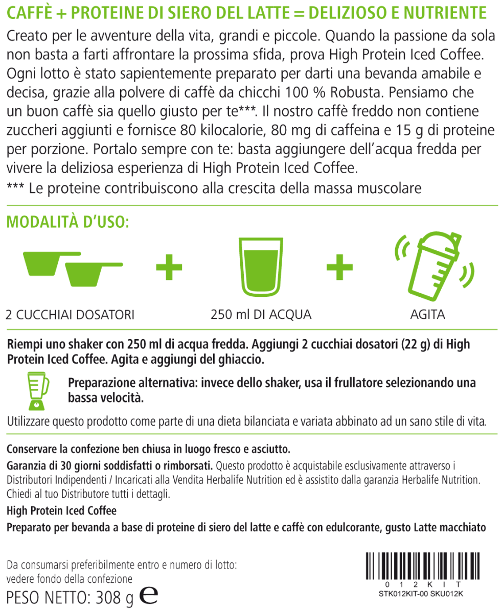 High Protein Iced Coffee Latte Macchiato 308 g